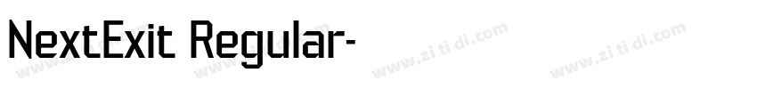 NextExit Regular字体转换